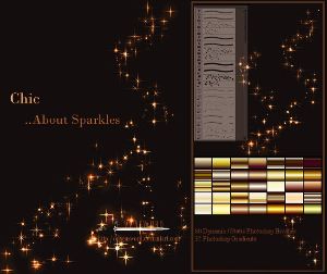 градиенты для фотошопа Chic Sparkles