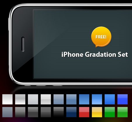 градиенты для фотошопа iPhone Gradation